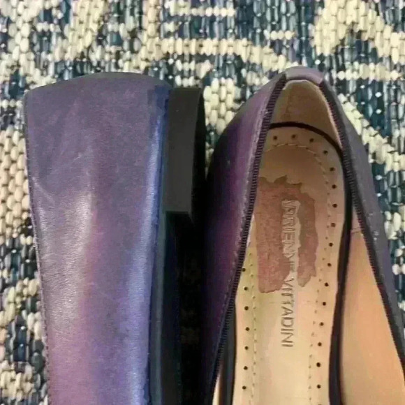 Adrienne Vittadini Blue buckle detail flat shoe Bernadine size 6 - Picture 11 of 14